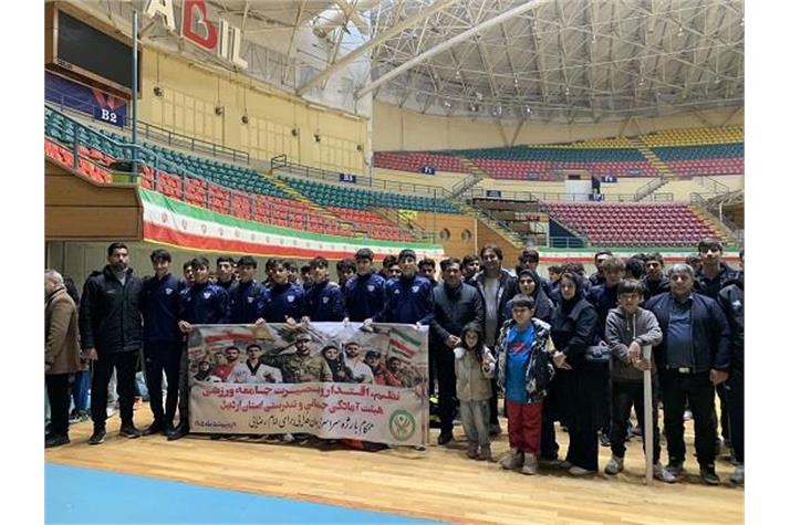 حضور باشکوه هیات آمادگی جسمانی و تندرستی استان اردبیل در رژه «جان‌فدایان ایران» در اردبیل با حضور گسترده اعضای هیئت